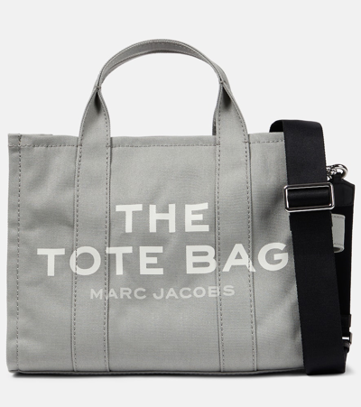 Shop Marc Jacobs The Medium Canvas Tote Bag In Grey
