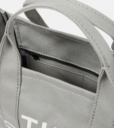 Shop Marc Jacobs The Medium Canvas Tote Bag In Grey