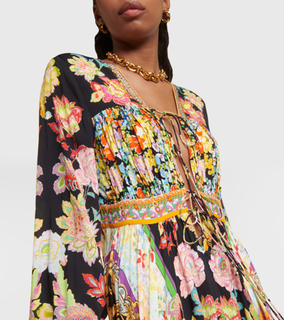 Camilla Printed Maxi Dress In Multicoloured