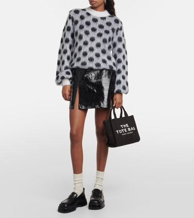 Shop Marc Jacobs The Small Canvas Tote Bag In Black