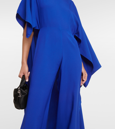 Shop Taller Marmo Jerry One-shoulder Jumpsuit In Blue