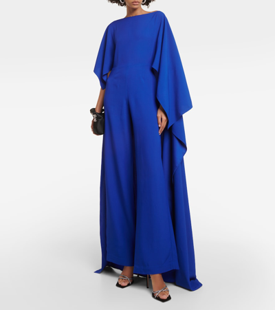 Shop Taller Marmo Jerry One-shoulder Jumpsuit In Blue