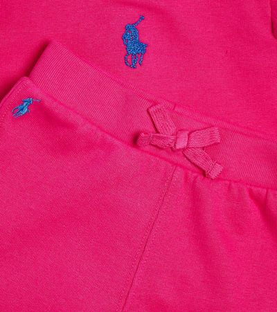Shop Polo Ralph Lauren Baby Sweatshirt And Sweatpants Set In Pink
