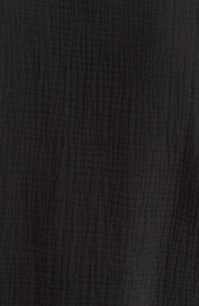 Shop Rails Lauren Cotton Gauze Shirt In Black