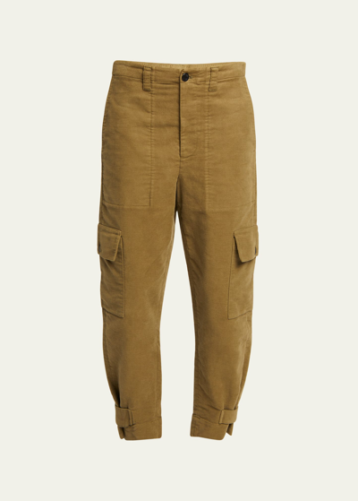 Shop Proenza Schouler White Label Kay Straight Cropped Cargo Pants In Fatigue