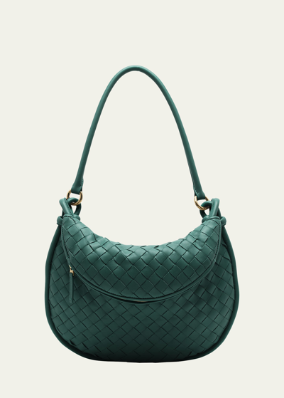 Shop Bottega Veneta Medium Gemelli Bag In Emerald Green-m B