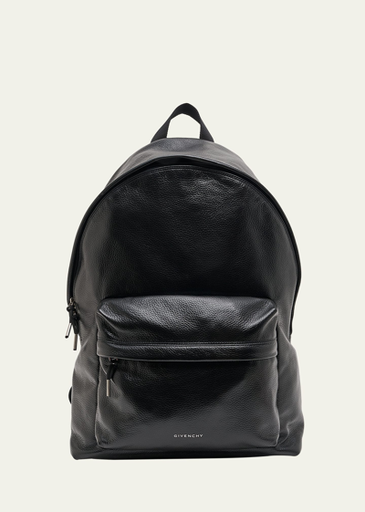 Shop Givenchy Men's Essential U Xl Leather Backpack In Black