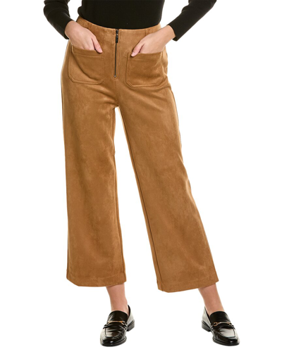 Shop Nicole Miller Pant In Brown