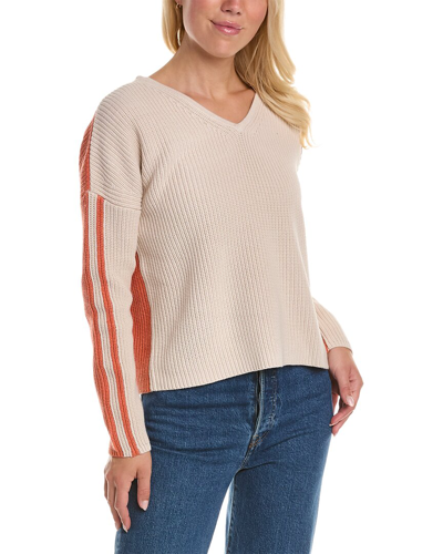 Shop Lisa Todd Colorblocked Sweater In Brown
