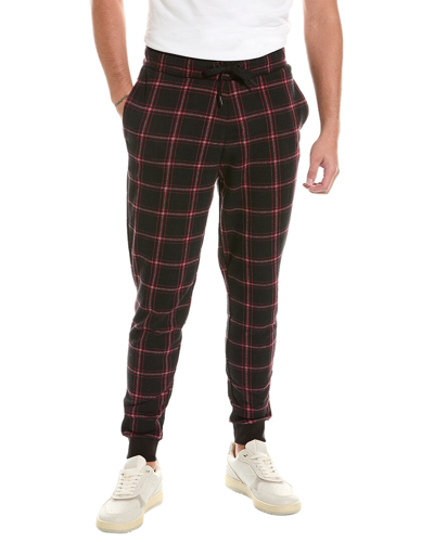 Shop Hugo Boss Hugo  Checkered Pant In Black