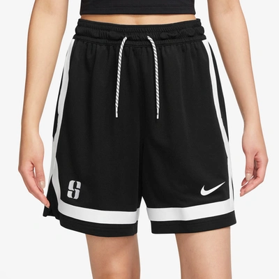 Shop Nike Womens  Sabrina Shorts In White/black