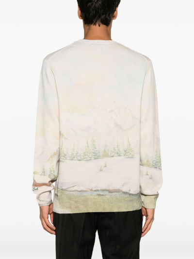 Shop Mc2 Saint Barth Heron W Round Neck Sweater In Multicolour