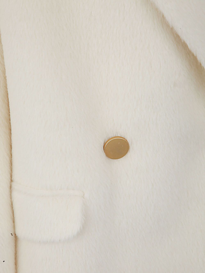 Shop Tagliatore Linden Teddy Coat In White