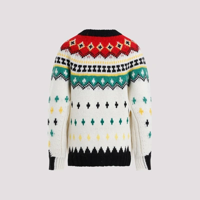 Shop Moncler Grenoble  Wool Sweater In Multicolour