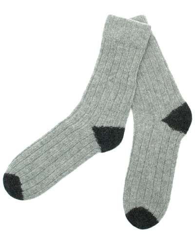 Shop Portolano Cashmere Contrast Ribbed Socks
