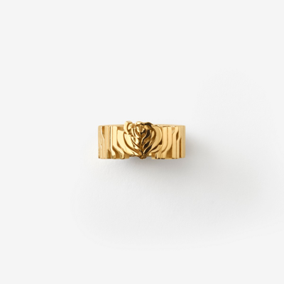 Shop Burberry Rose Ring In Gold