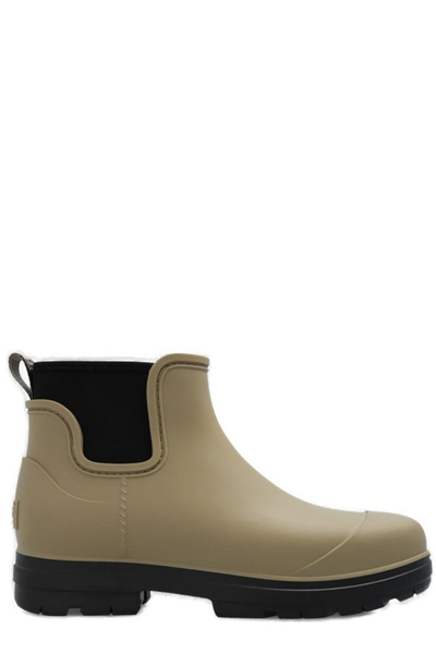 Shop Ugg Droplet Round Toe Ankle Boots In Beige