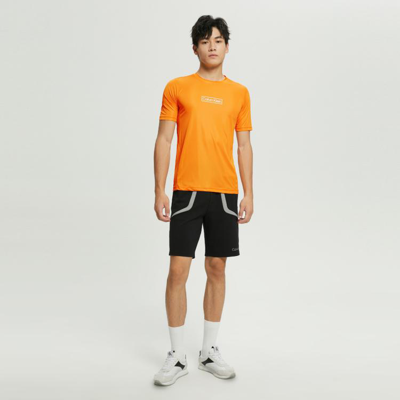 【彩虹系列】CK运动夏季男士网眼拼接透气印花短袖T恤4MS2K143