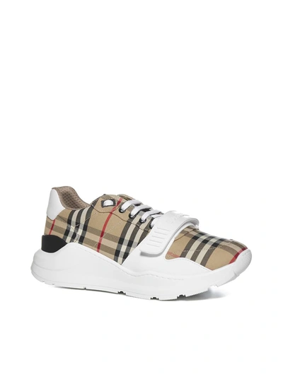 Shop Burberry Sneakers In Beige