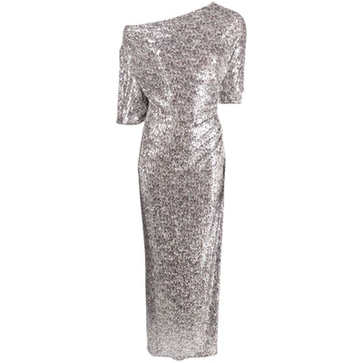 Shop Diane Von Furstenberg Dresses In Silver/neutrals