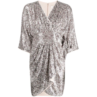 Shop Diane Von Furstenberg Dresses In Silver/neutrals