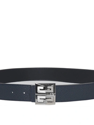 Shop Givenchy Belts In Black/dark Blue