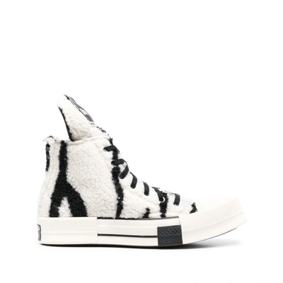 Shop Rick Owens Drkshdw X Converse Sneakers In White/black