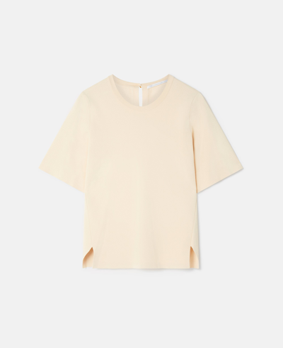 Shop Stella Mccartney Boxy Short Sleeve T-shirt In Oat