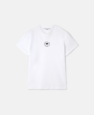 Stella Mccartney Iconic Mini Heart T Shirt In White