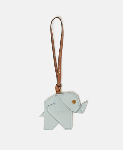 Shop Stella Mccartney Origami Elephant Alter Mat Bag Charm In Sky Blue