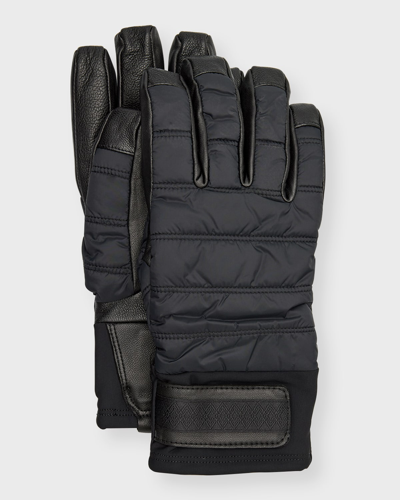 Shop Ugg Men's Aw Tasman Strap Gloves In Black