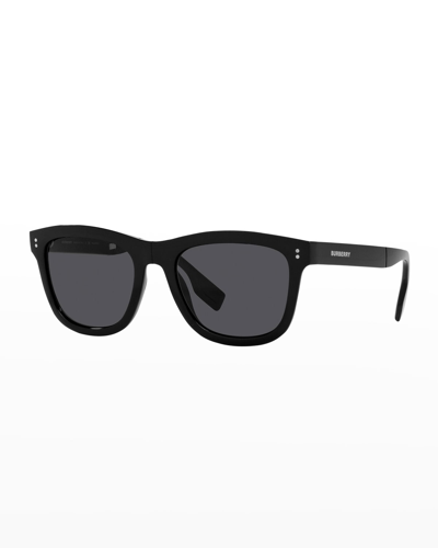 Shop Burberry Men's Square Foldable Frame Polarized Sunglasses