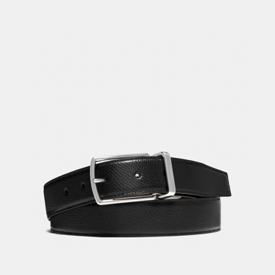 Coach Outlet Harness Buckle Cut To Size Reversible Belt, 30 Mm In Black