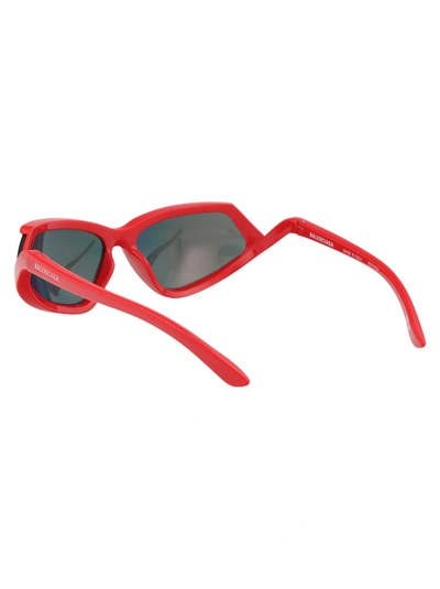 Shop Balenciaga Sunglasses In 005 Red Red Red