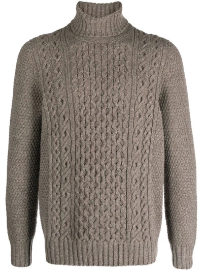 Shop Drumohr Sweater With Logo In Grey