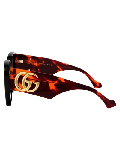 Shop Gucci Sunglasses In 009 Black Havana Orange