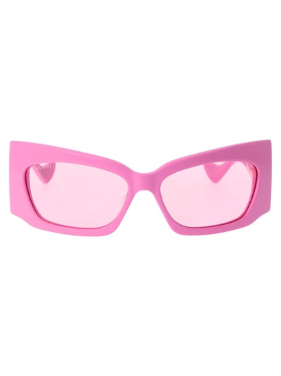Shop Gucci Sunglasses In 003 Pink Pink Pink