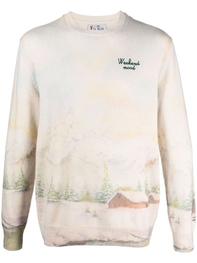 Shop Mc2 Saint Barth Wool Sweater In White