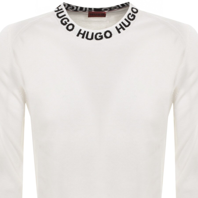 Shop Hugo Smarlo Knit Jumper White