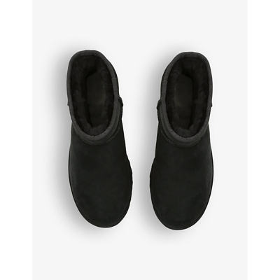 Shop Ugg Classic Mini Sheepskin Boots In Black