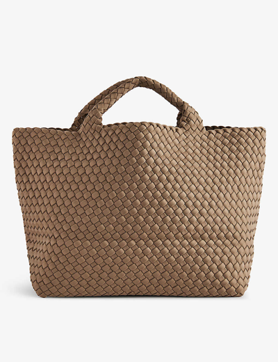 Naghedi Womens Cashmere St. Barths Medium Woven Tote Bag In Cashmere