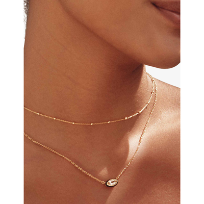Shop Astley Clarke Womens Yellow Gold Vermeil Flare 18ct Yellow Gold-plated Vermeil Sterling-silver And W