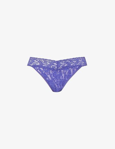 Shop Hanky Panky Women's Wild Violet Signature Lace Floral-pattern Thong