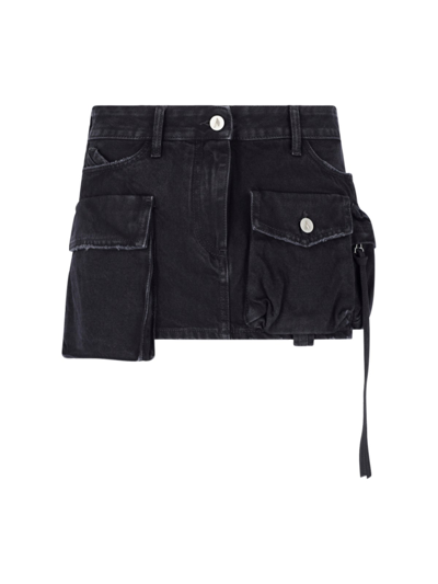 Shop Attico 'fay' Mini Skirt In Black  