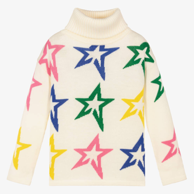 Shop Perfect Moment Teen Girls Ivory Star Merino Wool Sweater
