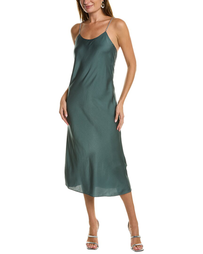 Shop Ba&sh Satin Slip Dress In Green