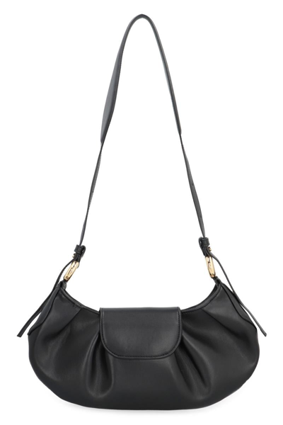 Shop Themoirè Mimesi Vegan Leather Shoulder Bag In Black