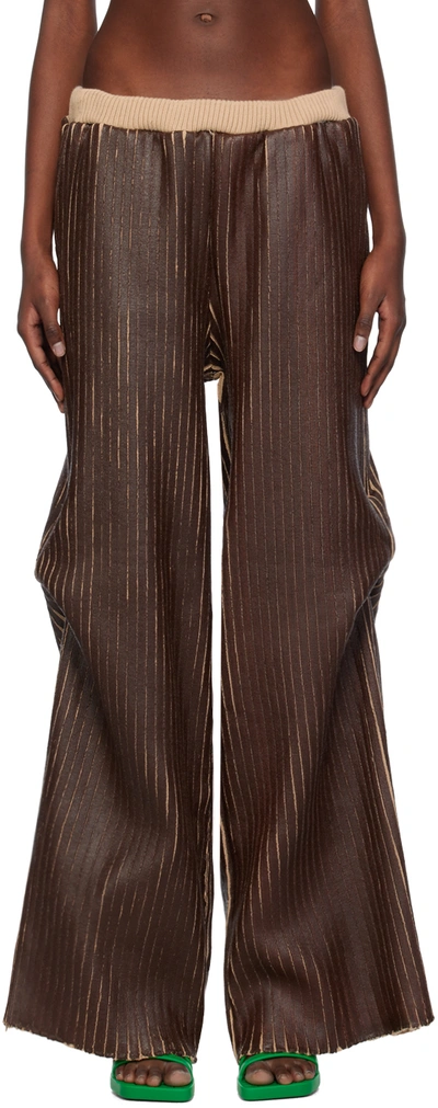 Shop Stanley Raffington Ssense Exclusive Brown Trousers