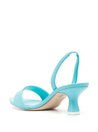 Shop 3juin Orchid' Light Blue Pointed Sandals In Leather