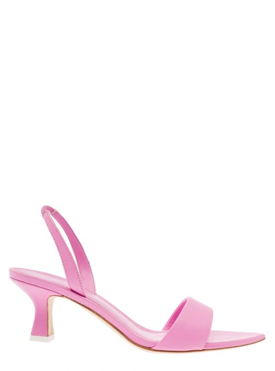 Shop 3juin Orchid' Pink Pointed Sandals In Leather